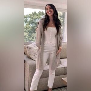 Donni For Anthropologie Ribbed Open Front Cardigan One Size Fits All Like New!